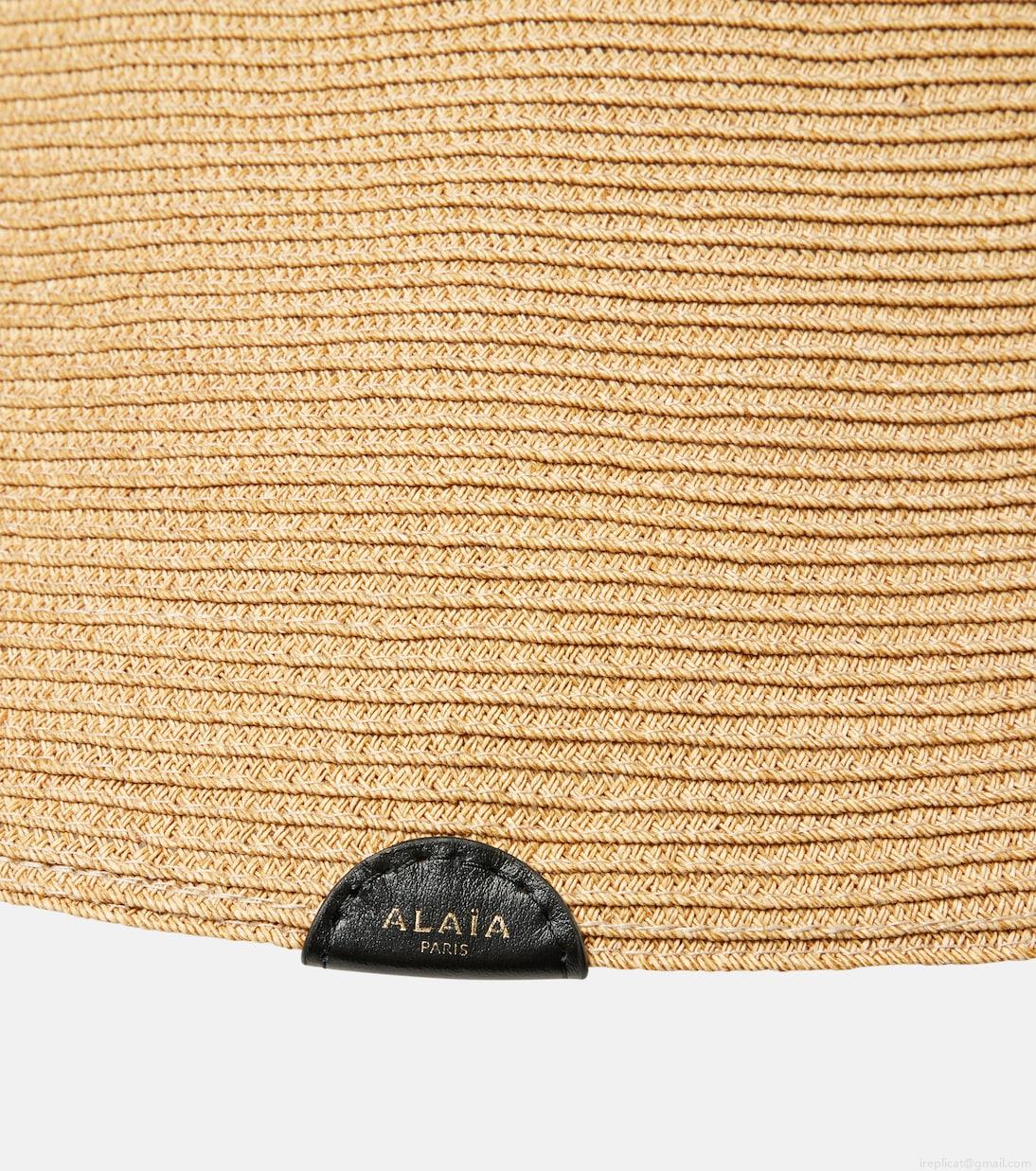 AlaïaCapeline straw cloche hat