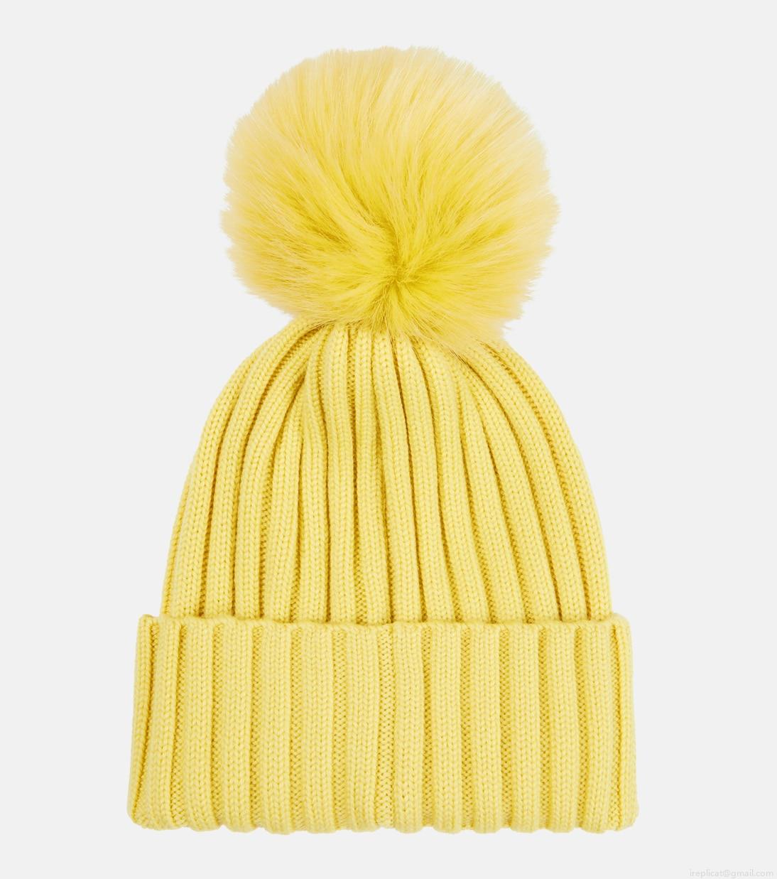 MonclerLogo virgin wool beanie