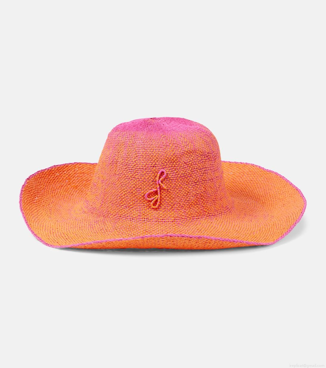 Ruslan BaginskiyMonogram embellished straw sunhat