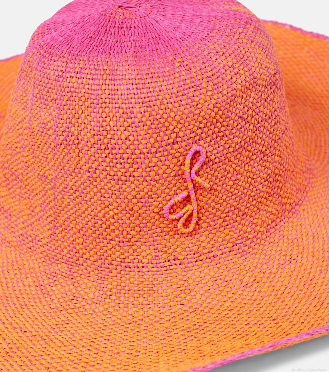 Ruslan BaginskiyMonogram embellished straw sunhat