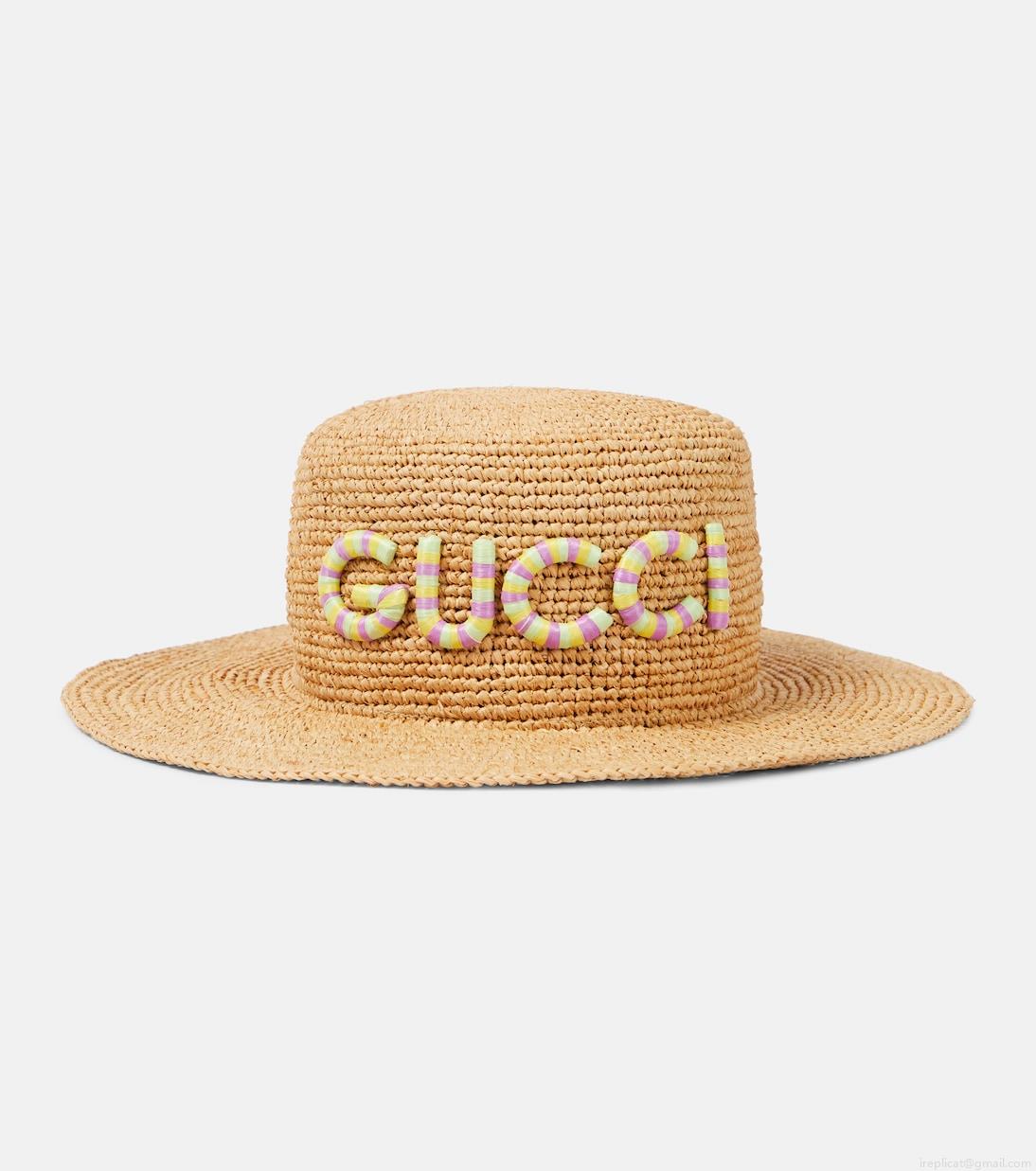 GucciStraw bucket hat