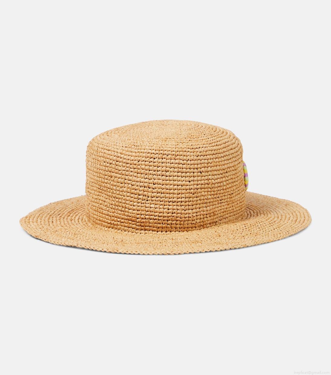 GucciStraw bucket hat