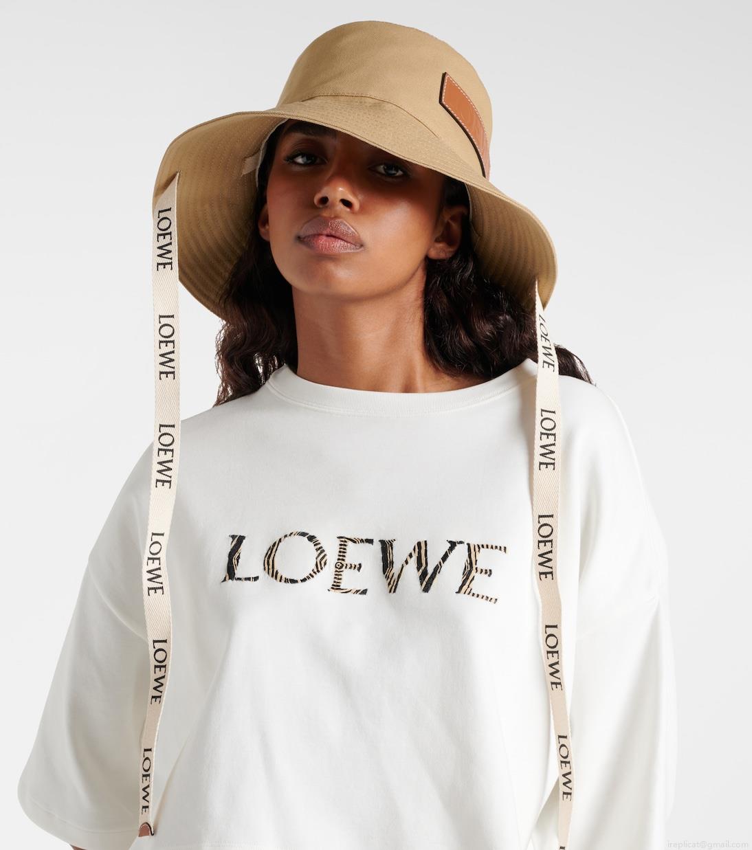 LoeweLogo canvas bucket hat