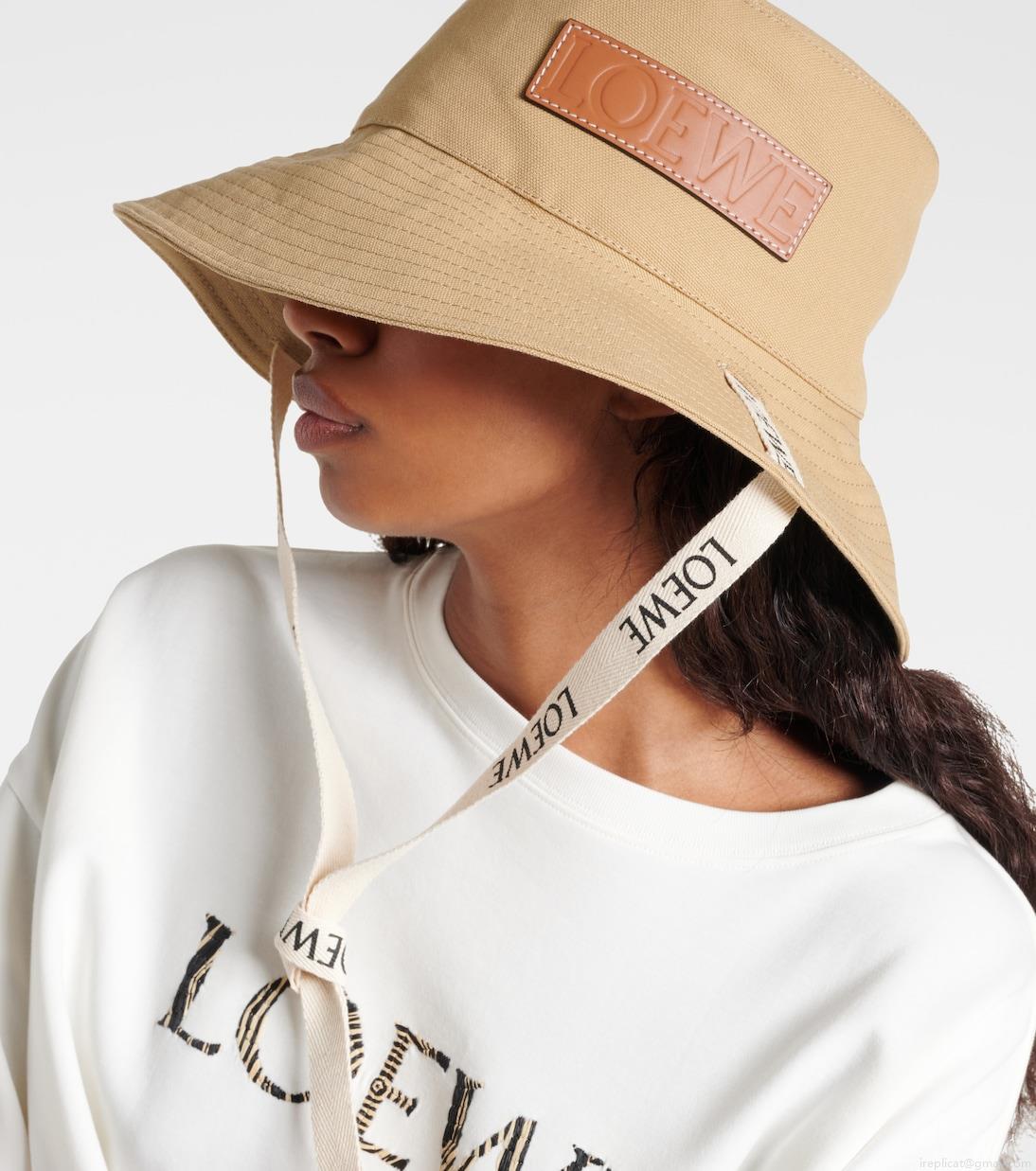 LoeweLogo canvas bucket hat