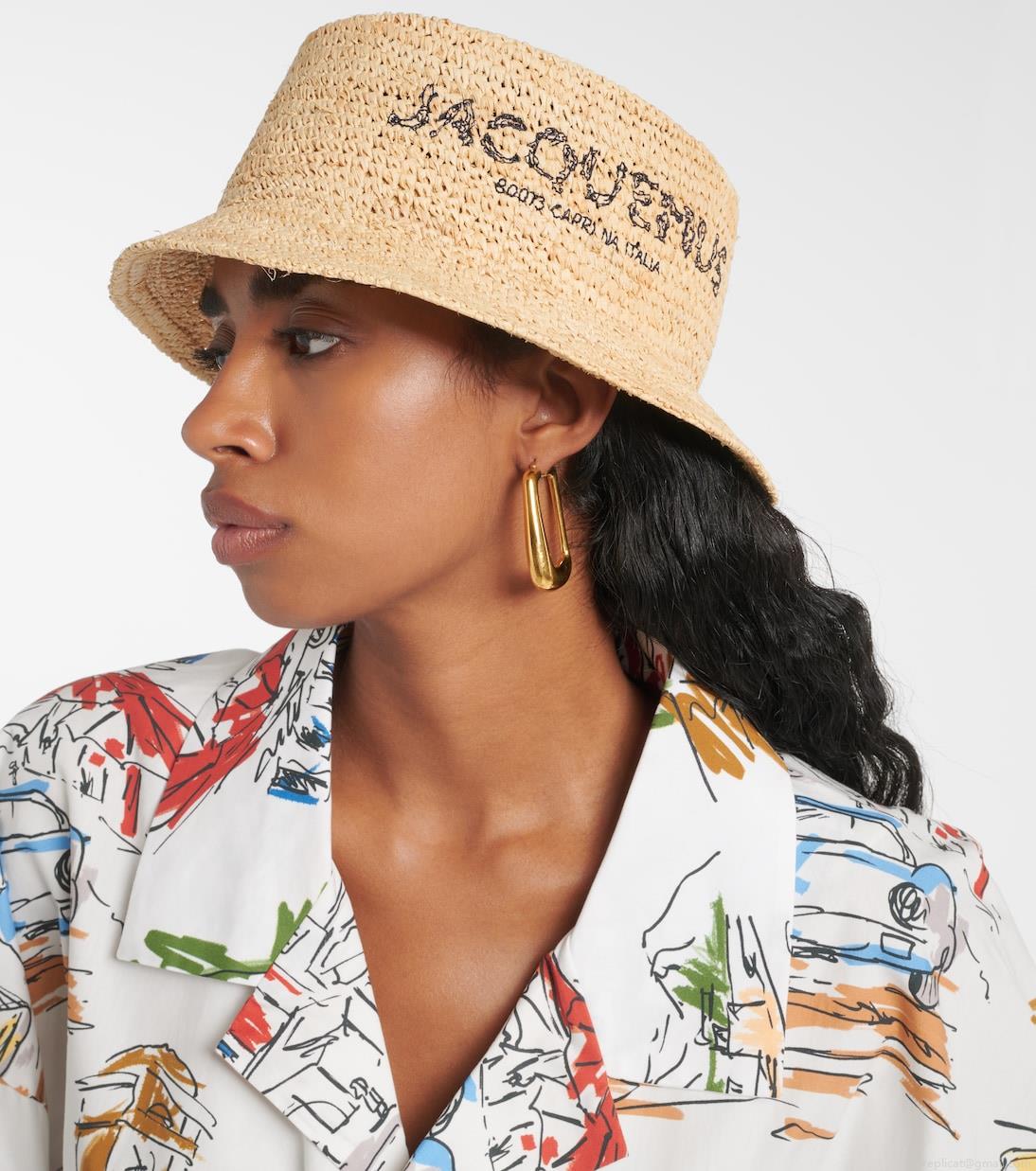 JacquemusLe Bob Pesco raffia bucket hat