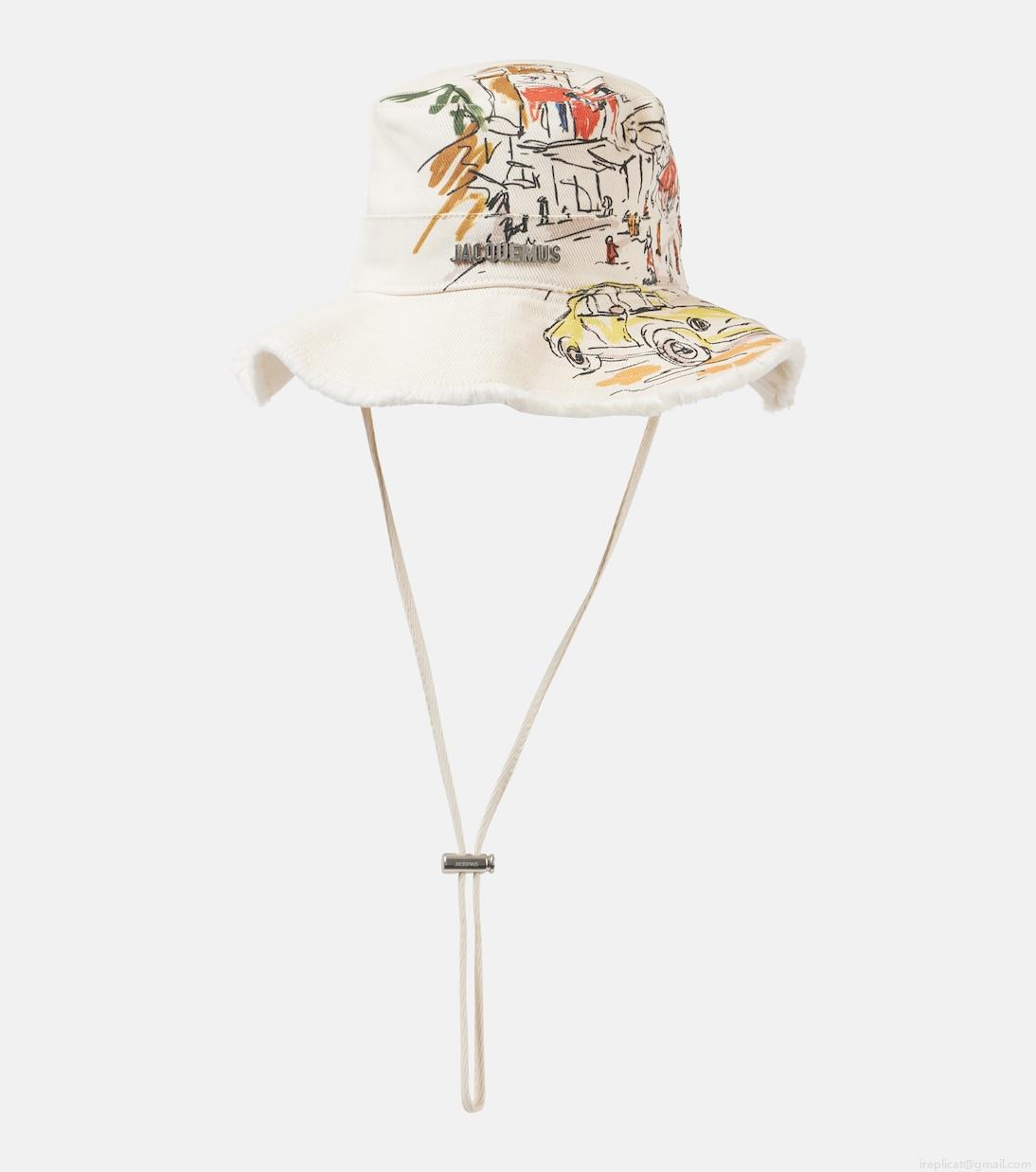 JacquemusLe Bob Artichaut printed canvas sun hat