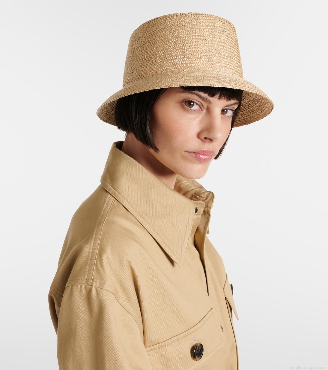 Saint LaurentMaglina straw bucket hat