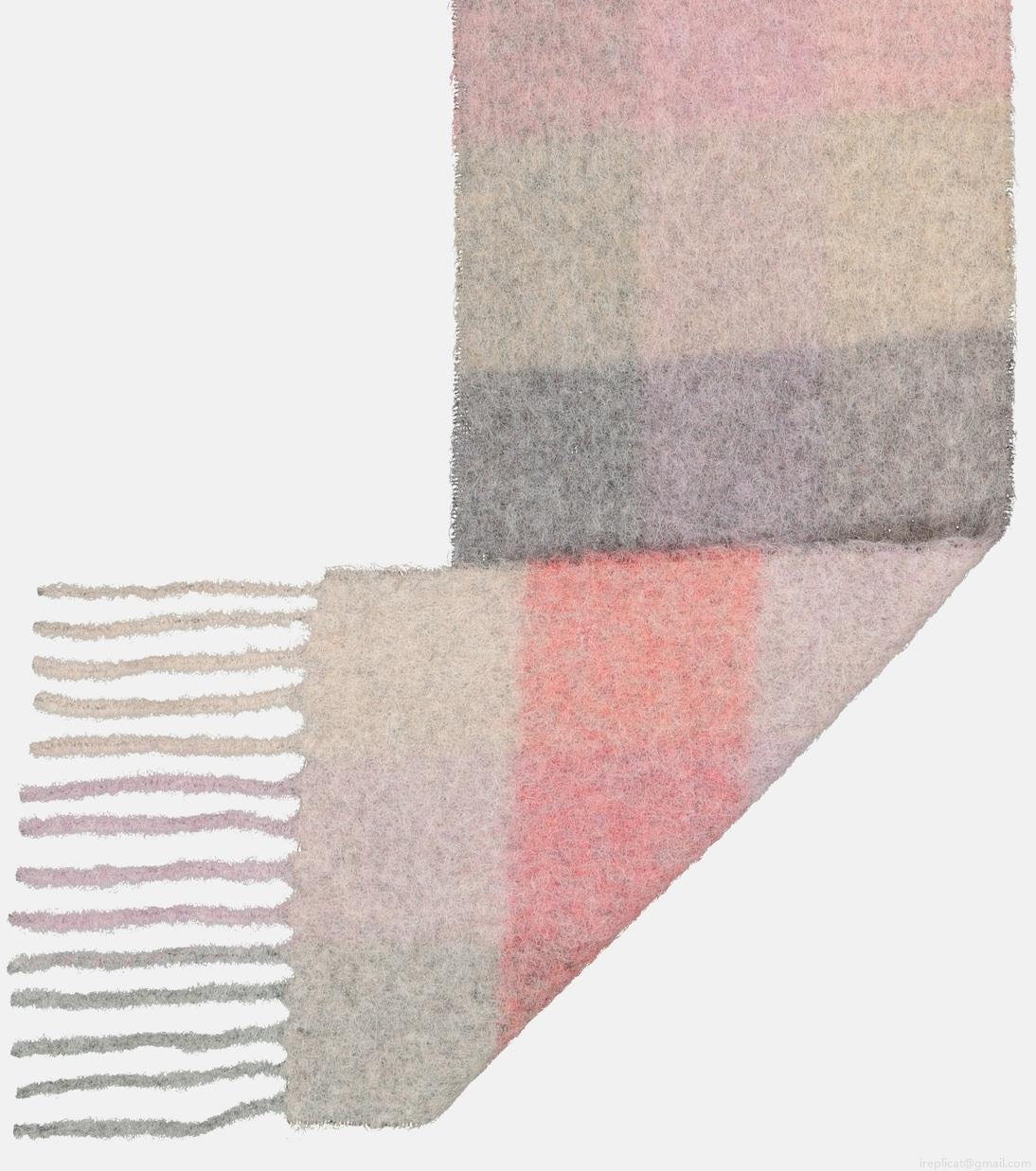 Acne StudiosChecked alpaca wool-blend scarf