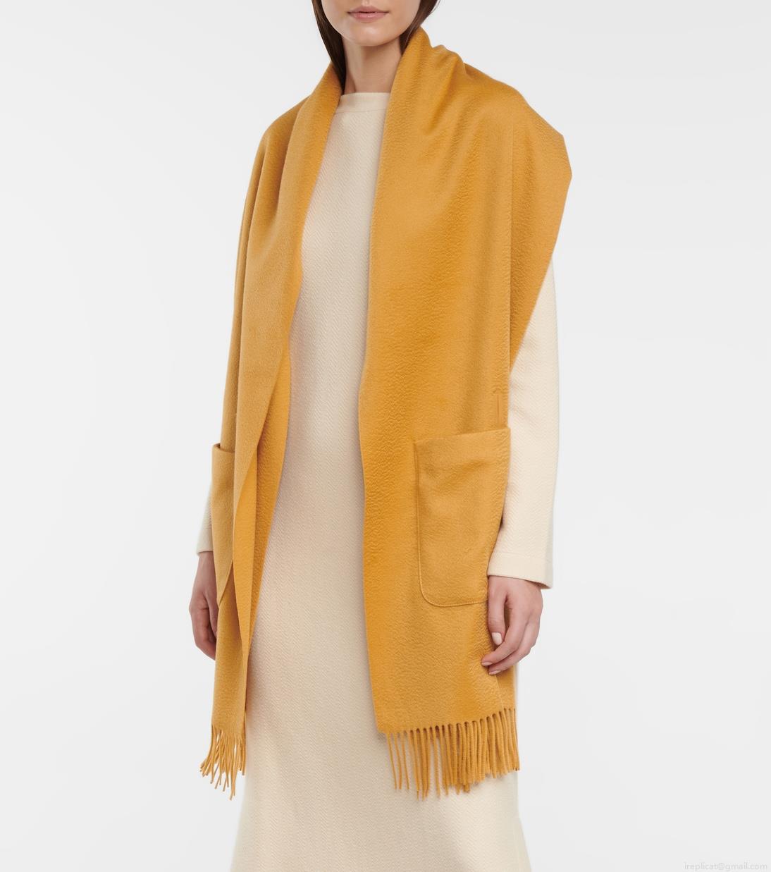 Loro PianaStola fringed cashmere cape