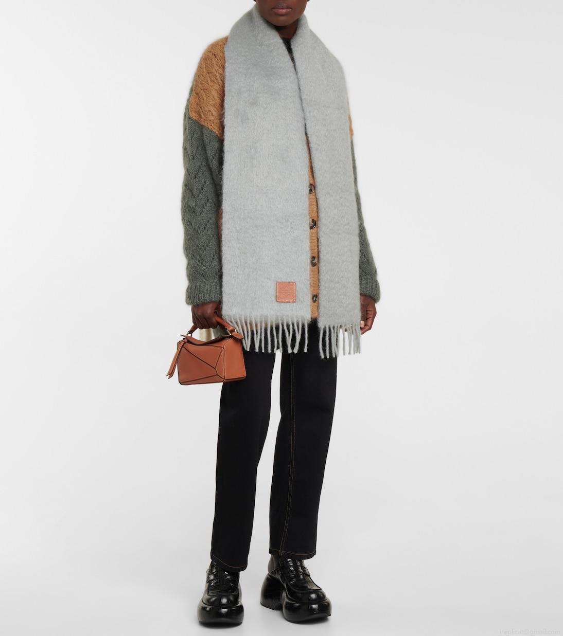 LoeweMohair and wool scarf