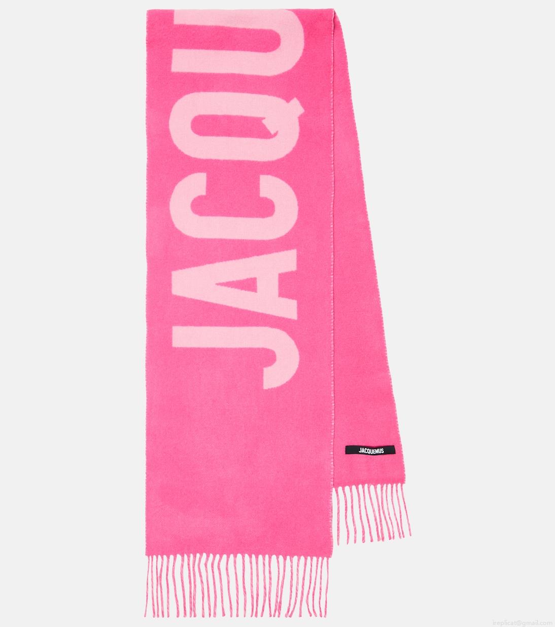 JacquemusLogo jacquard wool scarf