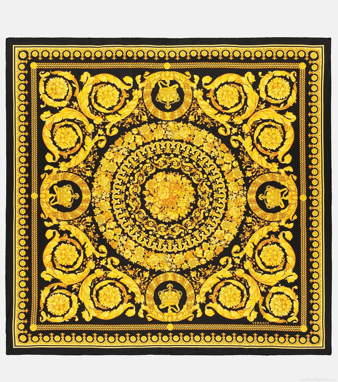 VersaceBarocco silk scarf