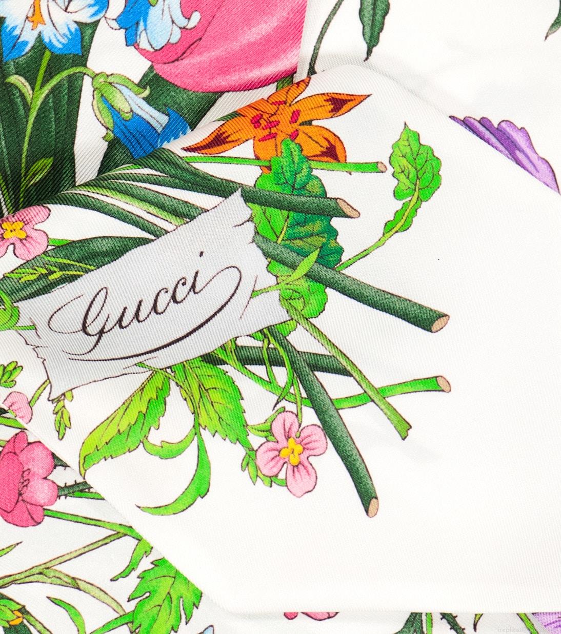 GucciFloral silk scarf