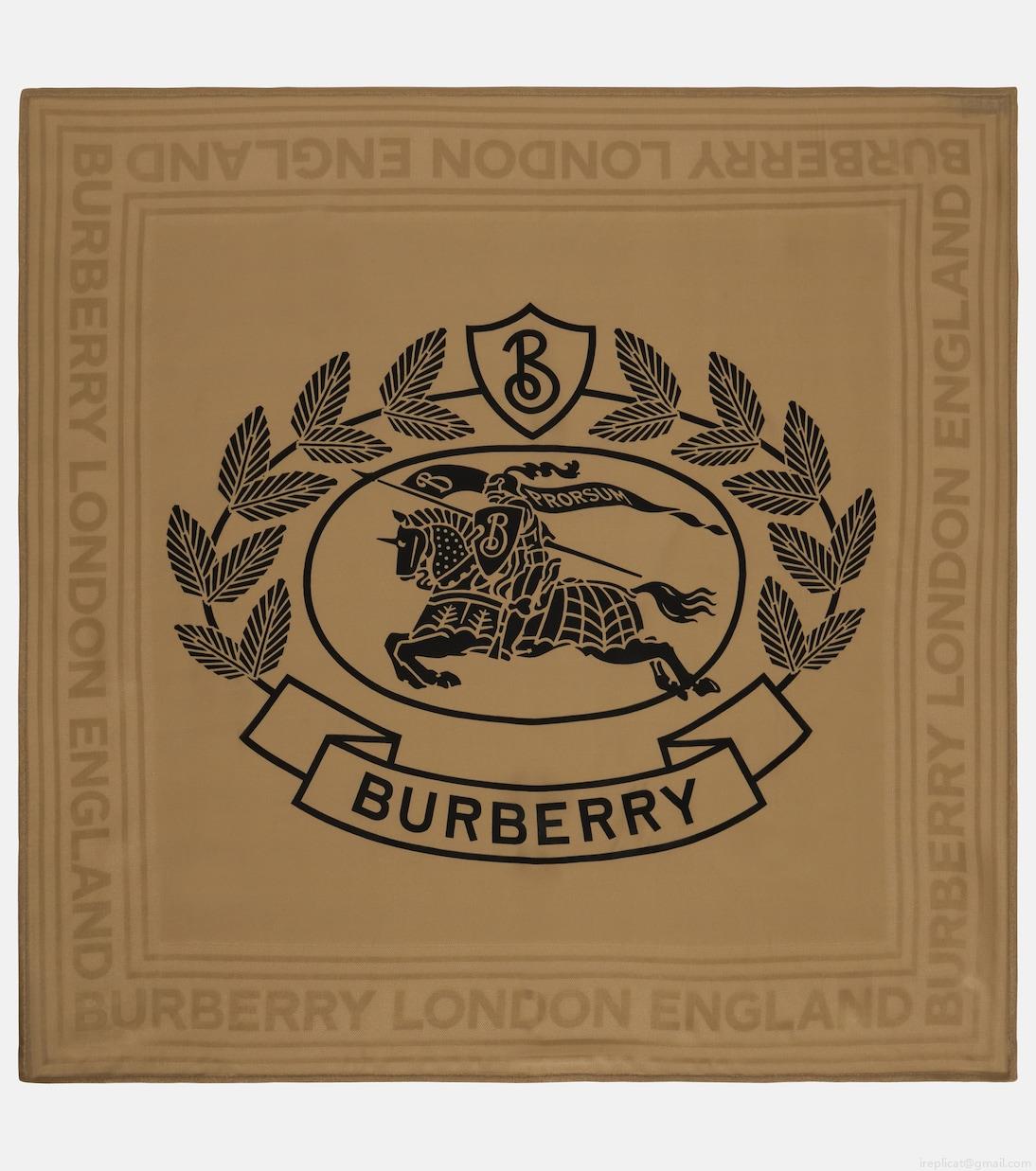 BurberryPrinted silk scarf