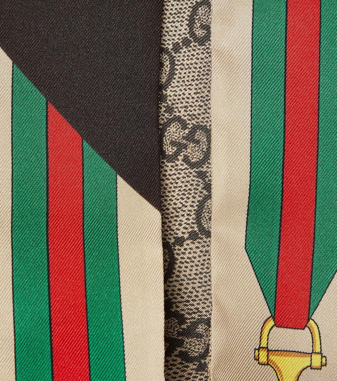 GucciGG printed silk scarf