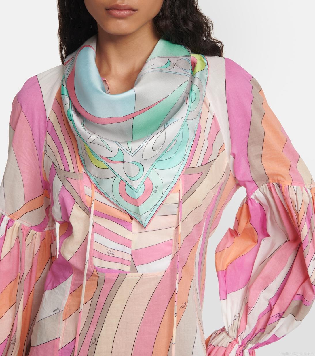 PucciIride silk twill scarf