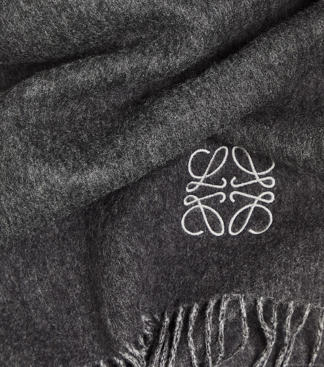 LoeweAnagram wool and cashmere scarf