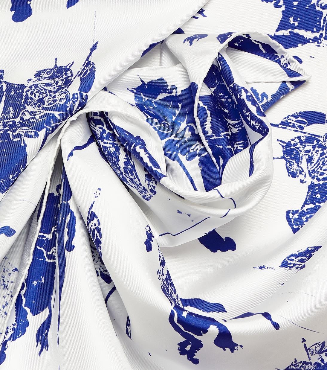 BurberryPrinted silk scarf