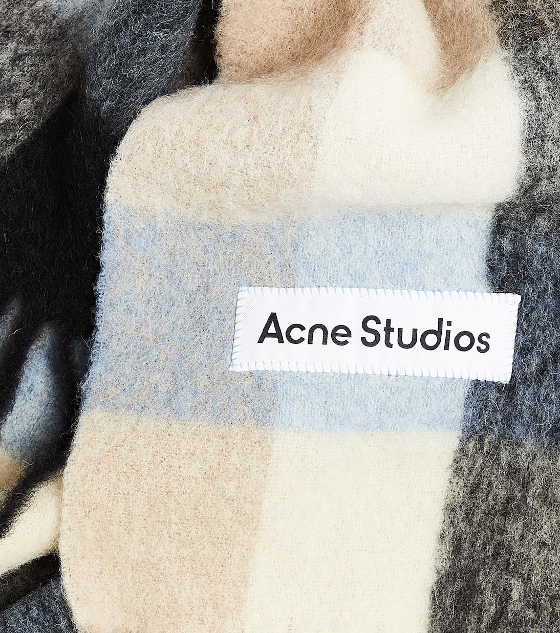 Acne StudiosChecked alpaca and wool-blend scarf