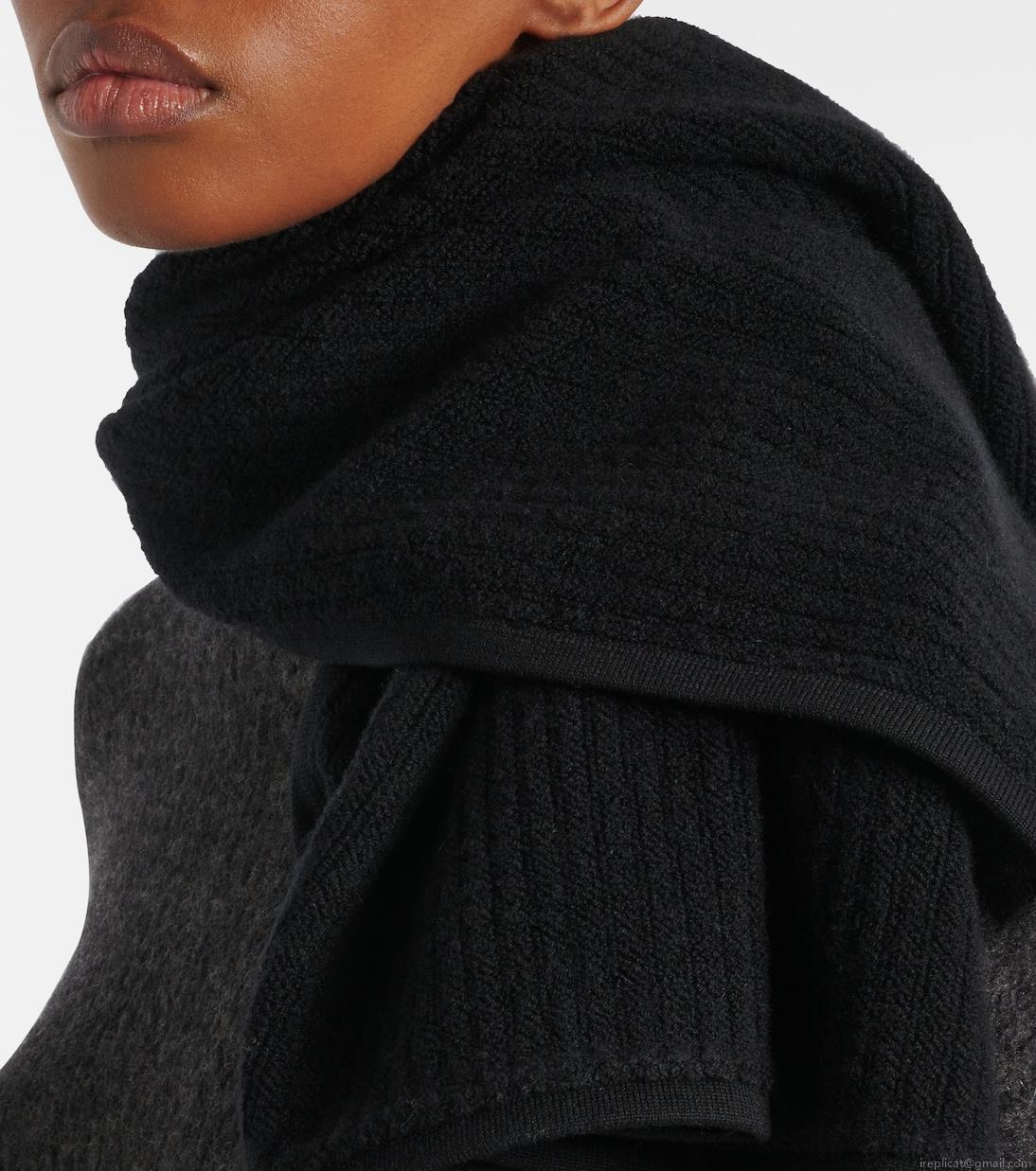 The RowStriped cashmere scarf