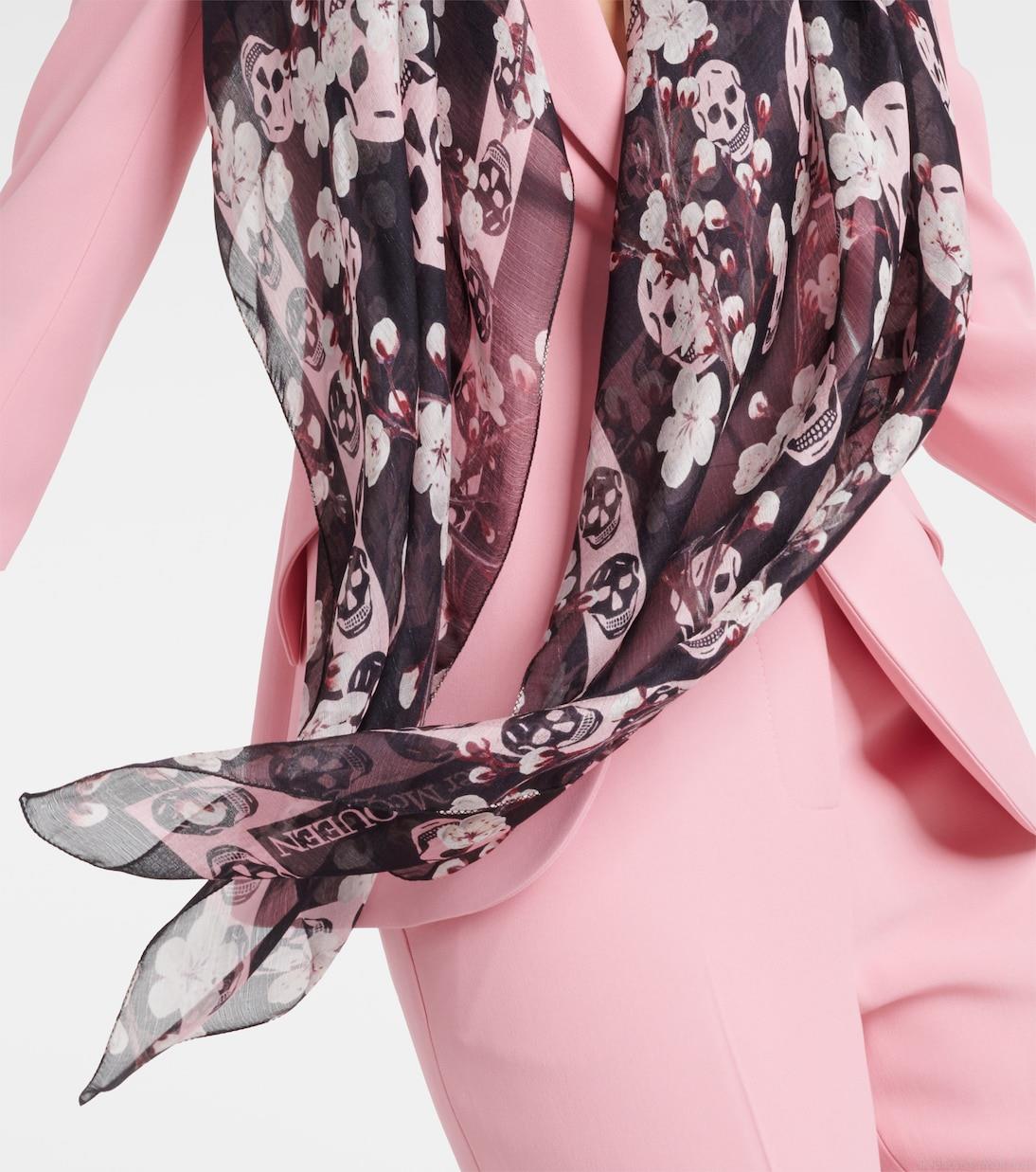 Alexander McQueenPrinted silk scarf