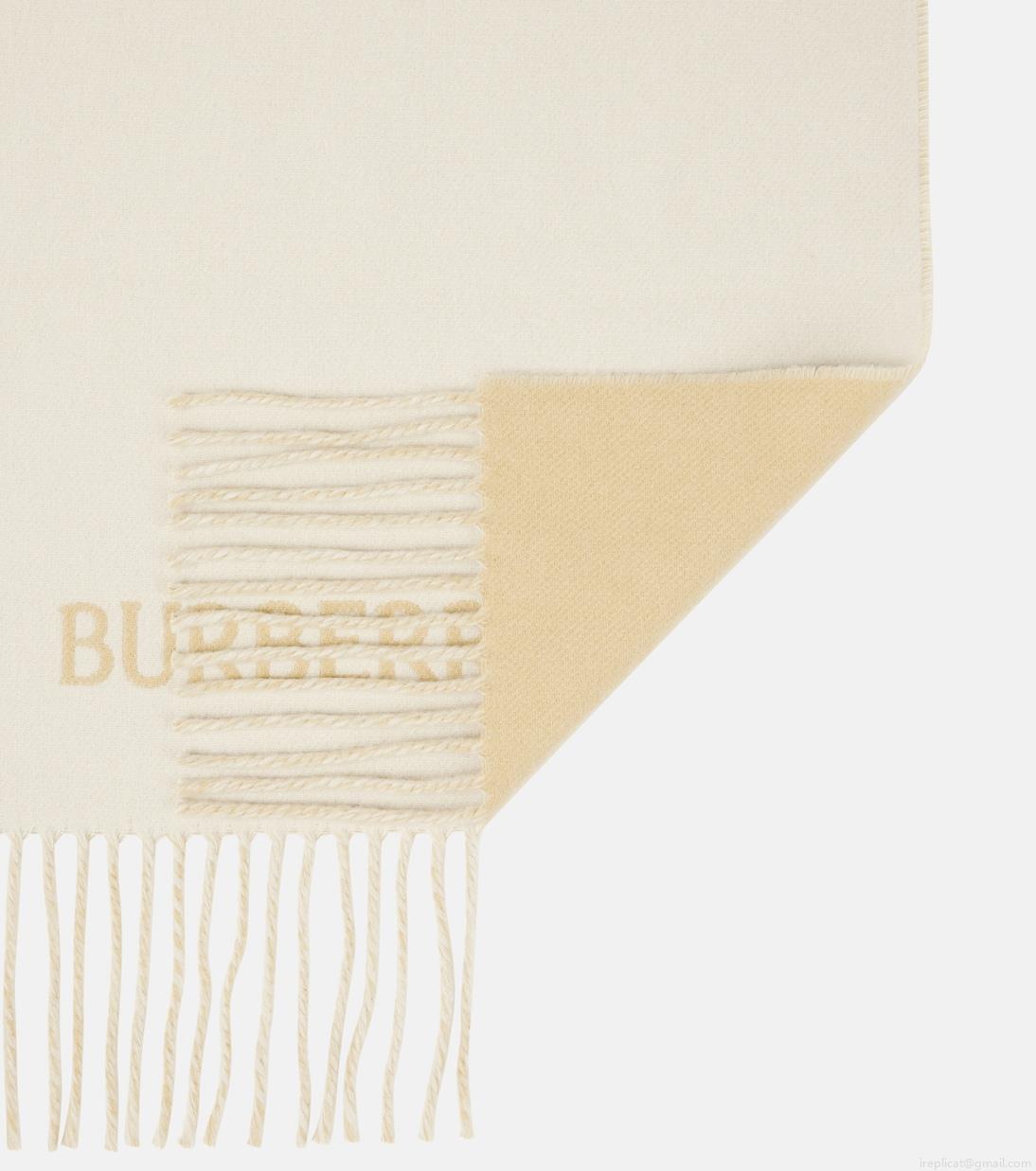 BurberryEKD jacquard cashmere scarf