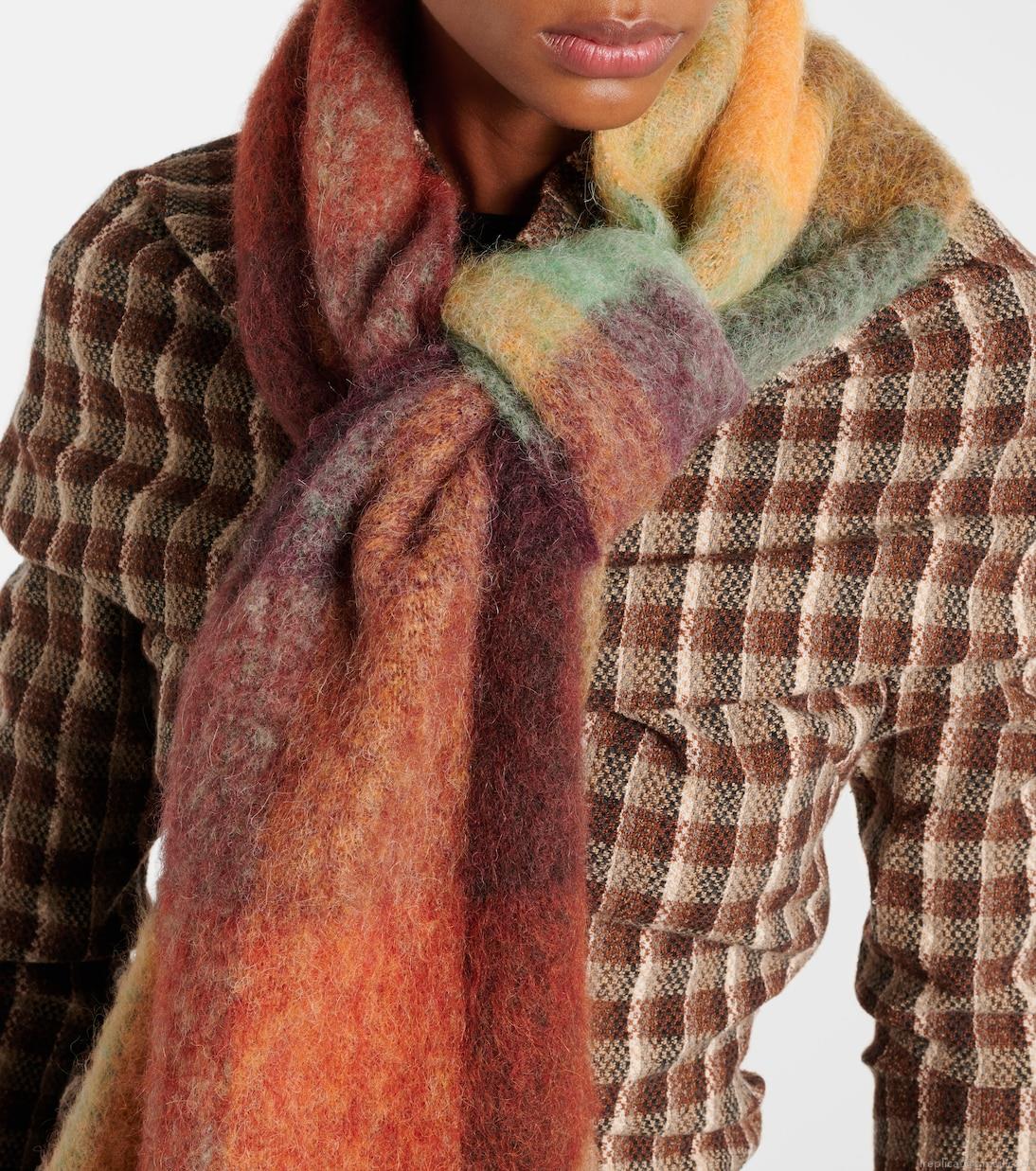 Acne StudiosVally checked wool-blend scarf