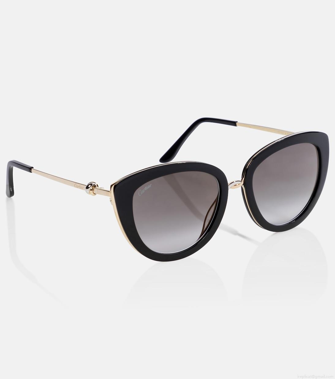 Cartier Eyewear CollectionTrinity cat-eye sunglasses