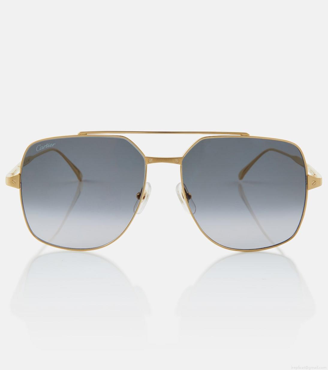 Cartier Eyewear CollectionSantos de Cartier aviator sunglasses