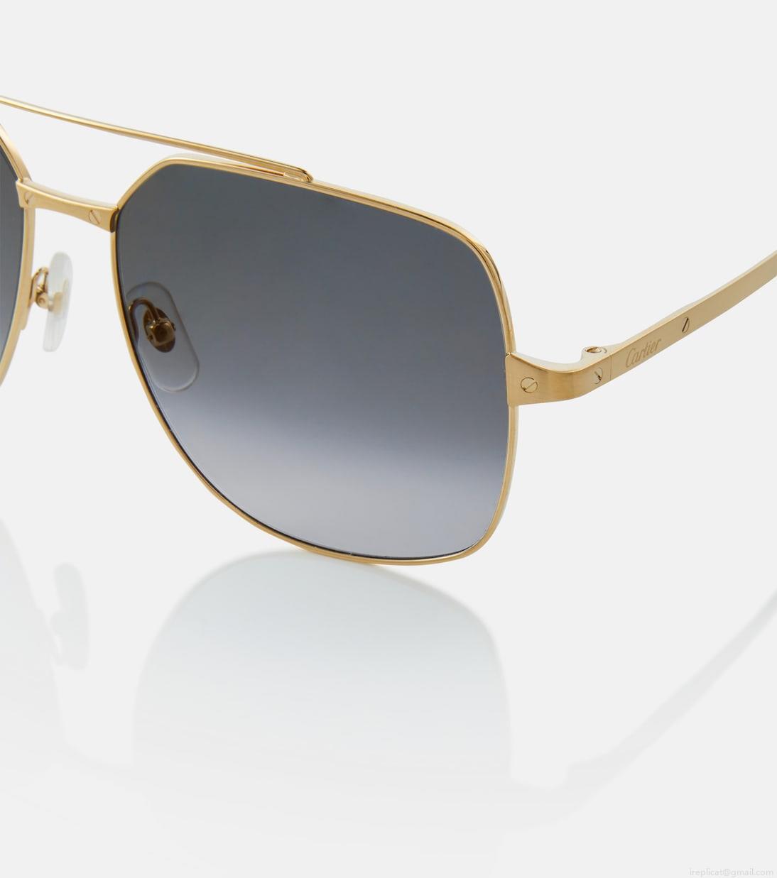 Cartier Eyewear CollectionSantos de Cartier aviator sunglasses