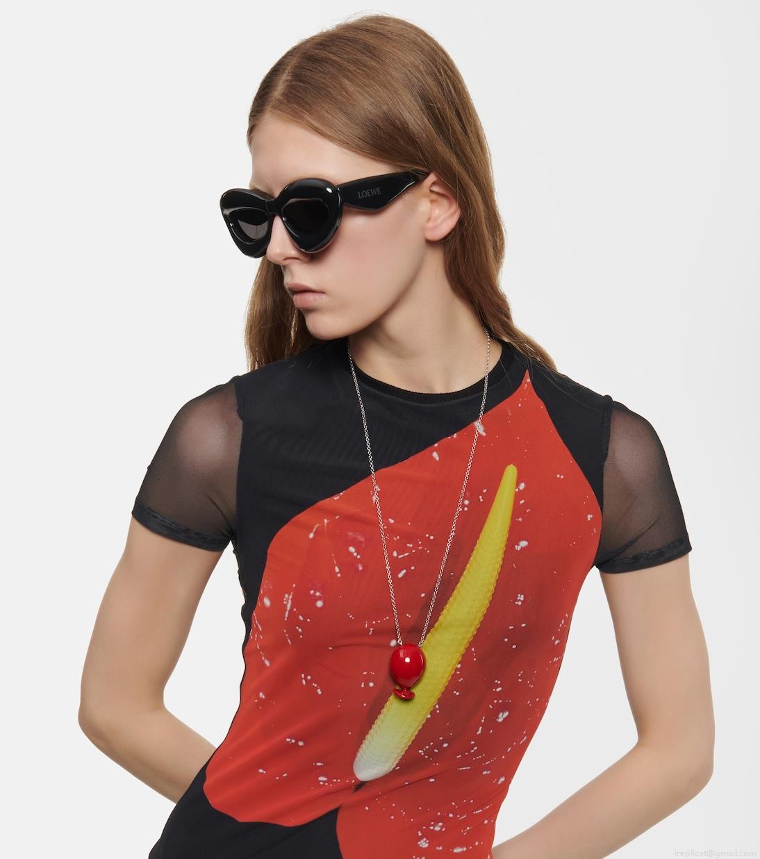 LoeweInflated cat-eye sunglasses