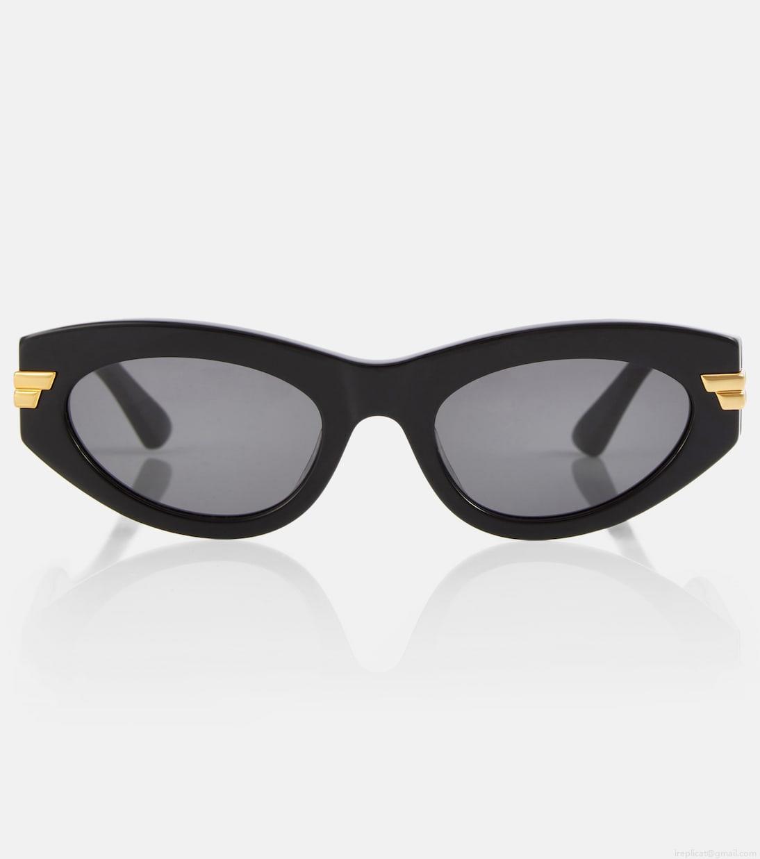 Bottega VenetaClassic oval sunglasses