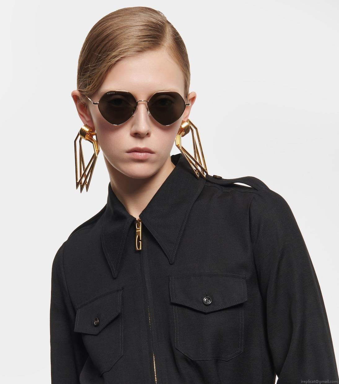 GucciGeometric sunglasses