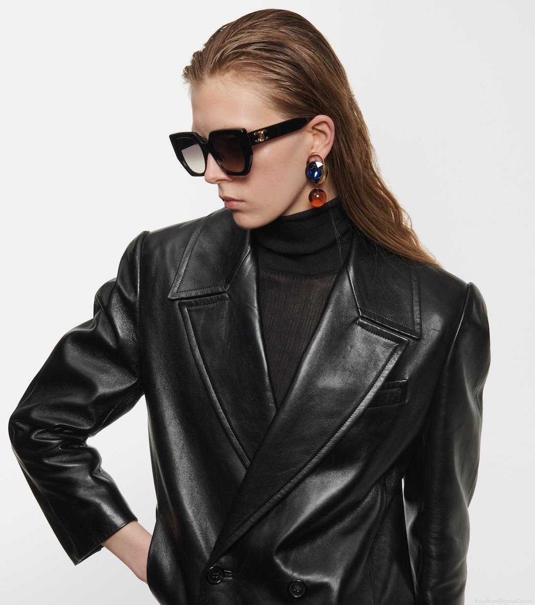 Celine EyewearTriomphe oversized square sunglasses