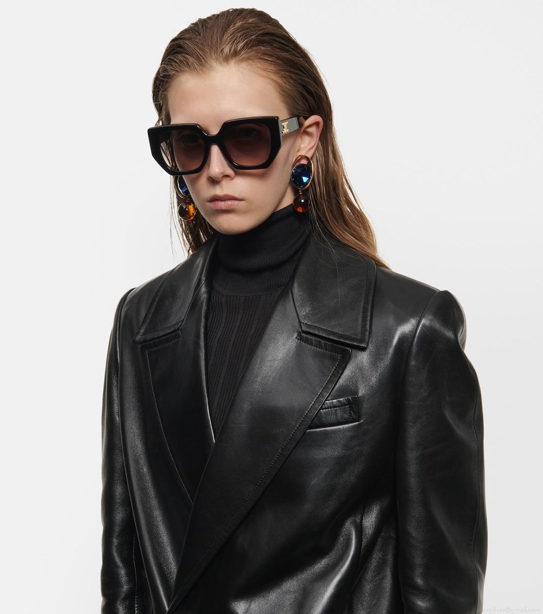 Celine EyewearTriomphe oversized square sunglasses