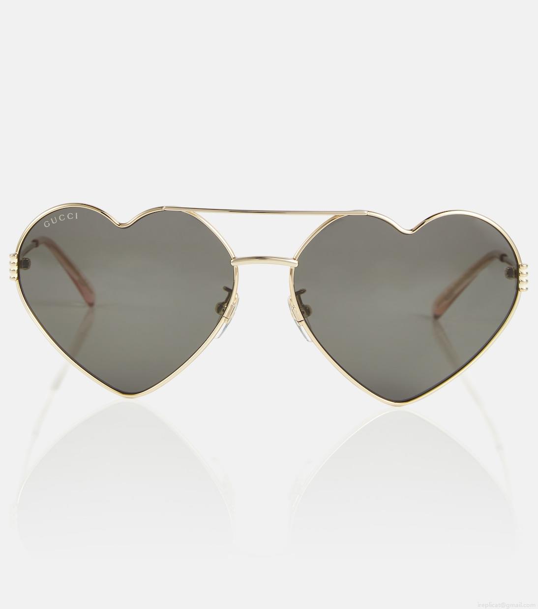 GucciHeart-shaped sunglasses