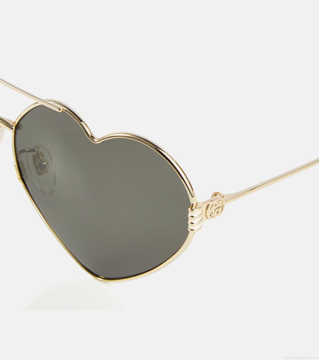 GucciHeart-shaped sunglasses