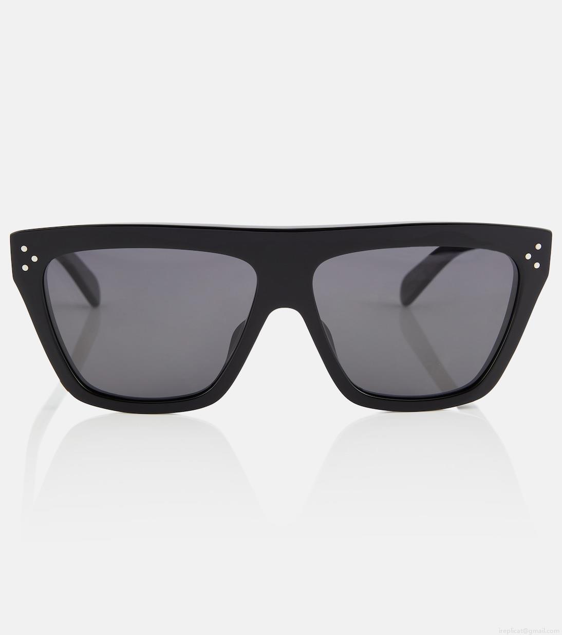 Celine EyewearBold 3 Dots flat-brow sunglasses