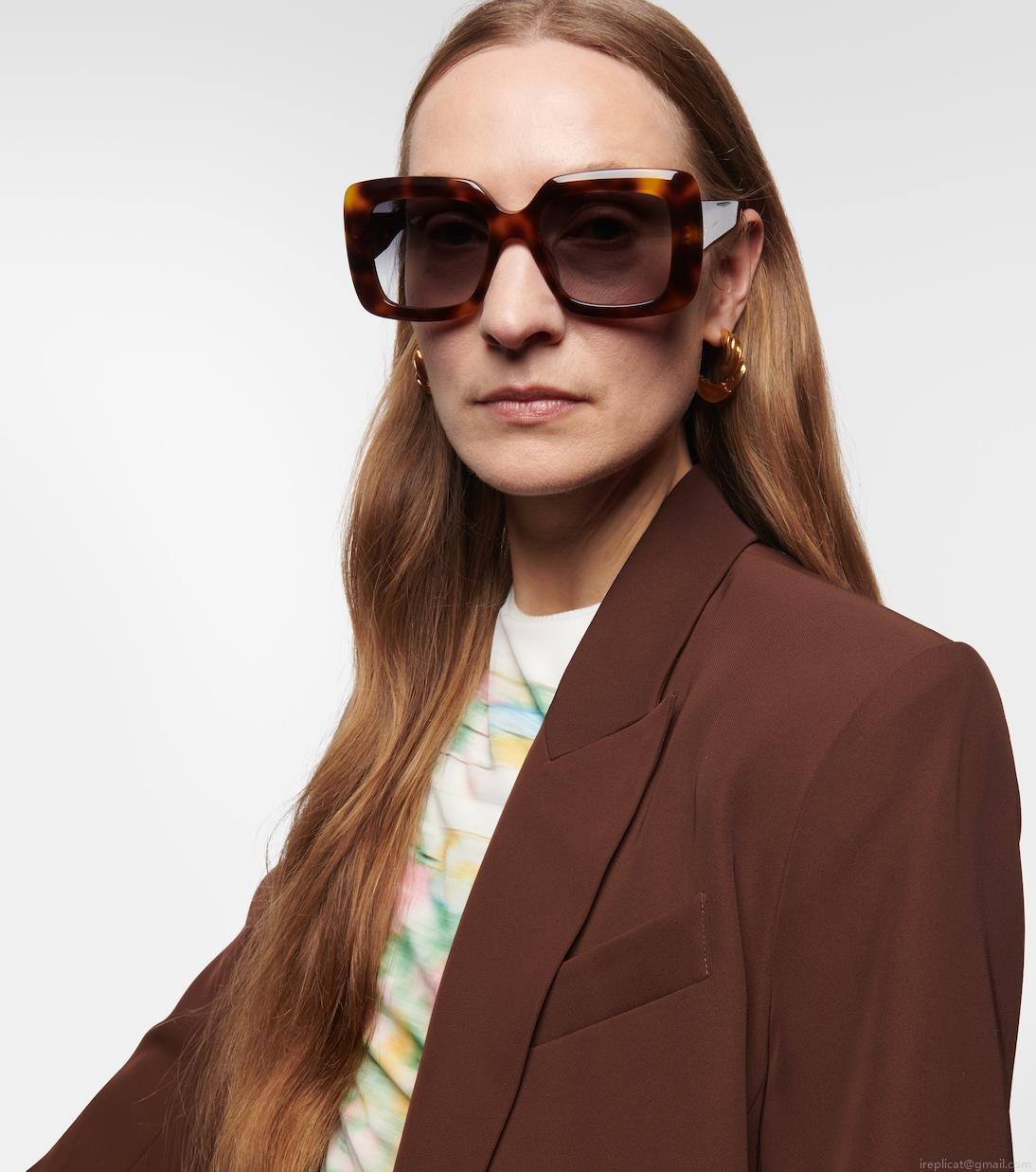 Celine EyewearBold 3 Dots square sunglasses