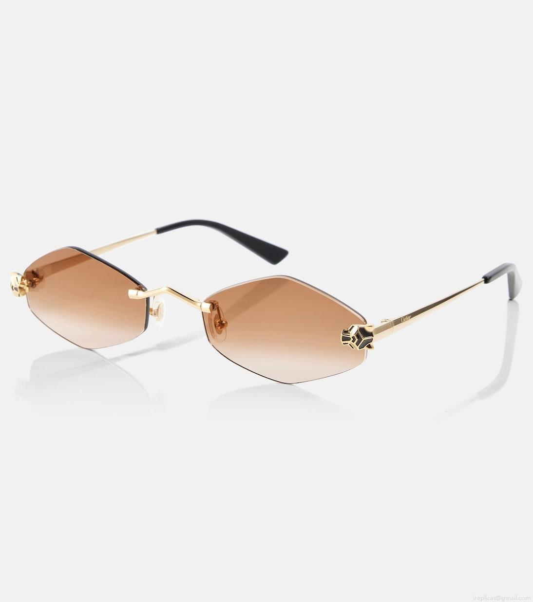 Cartier Eyewear CollectionPanthère de Cartier geometric sunglasses