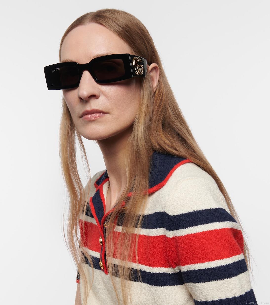 GucciDouble G rectangular sunglasses