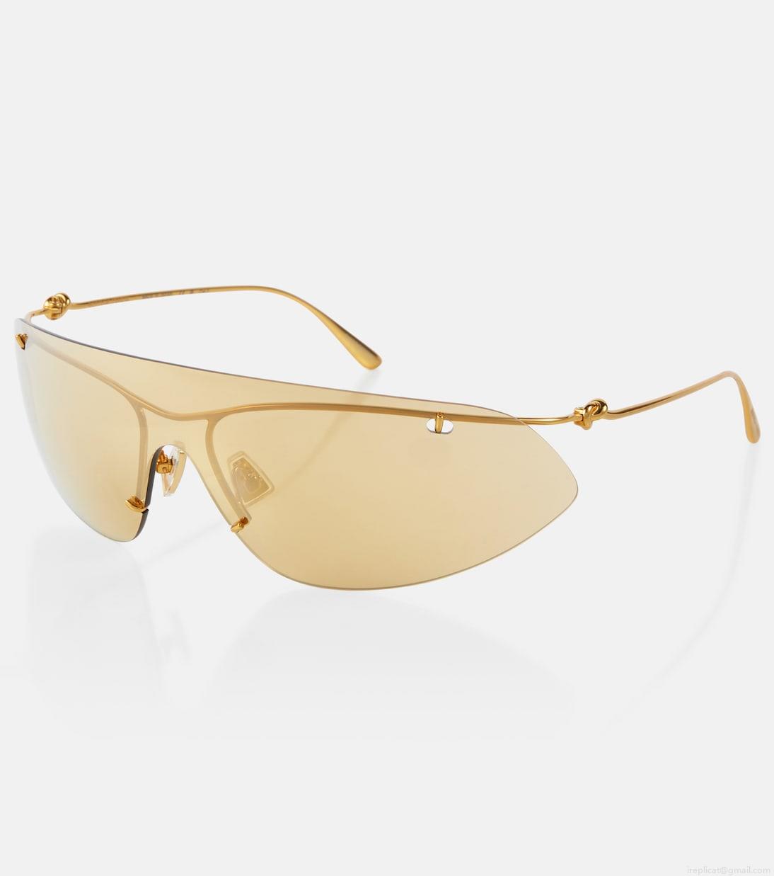 Bottega VenetaKnot shield sunglasses