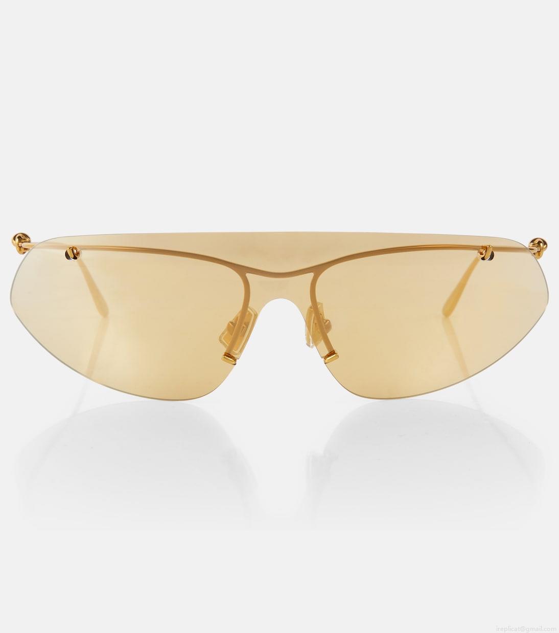 Bottega VenetaKnot shield sunglasses