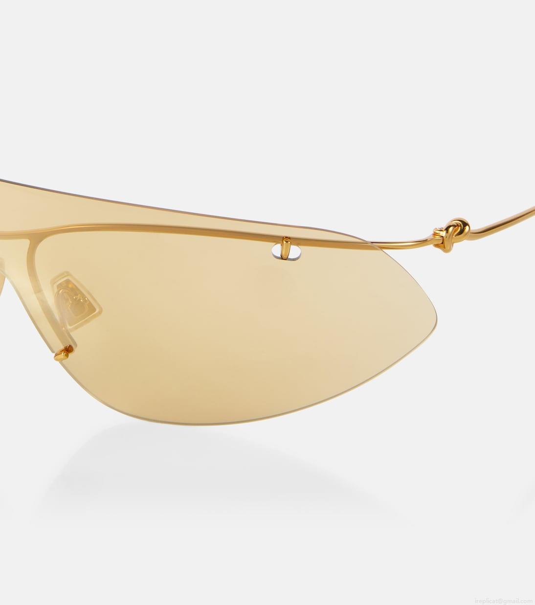 Bottega VenetaKnot shield sunglasses