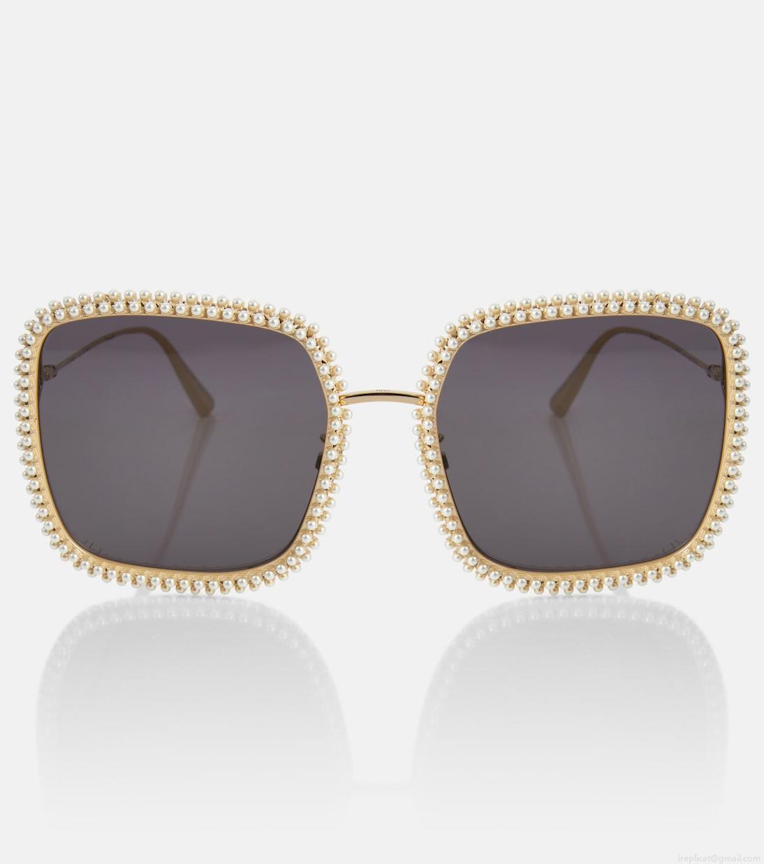 Dior EyewearMissDior S2U embellished square sunglasses