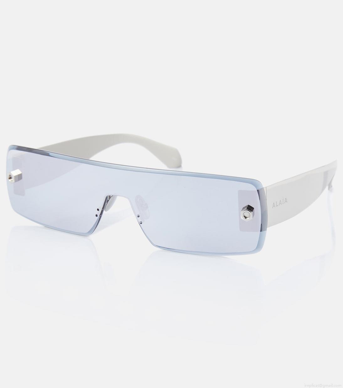 AlaïaLogo rectangular sunglasses