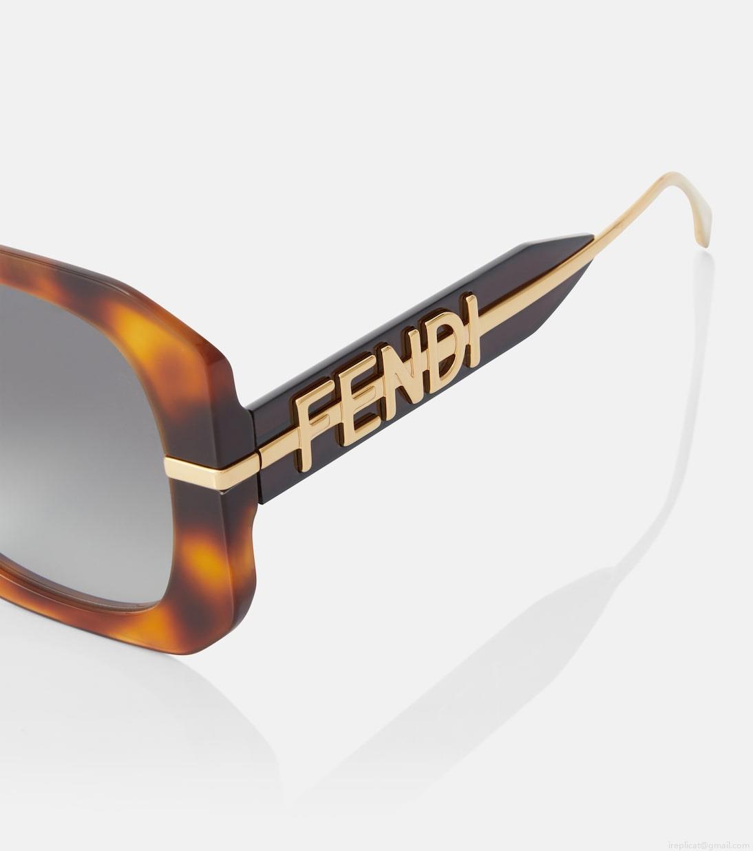 FendiFendigraphy oversized sunglasses