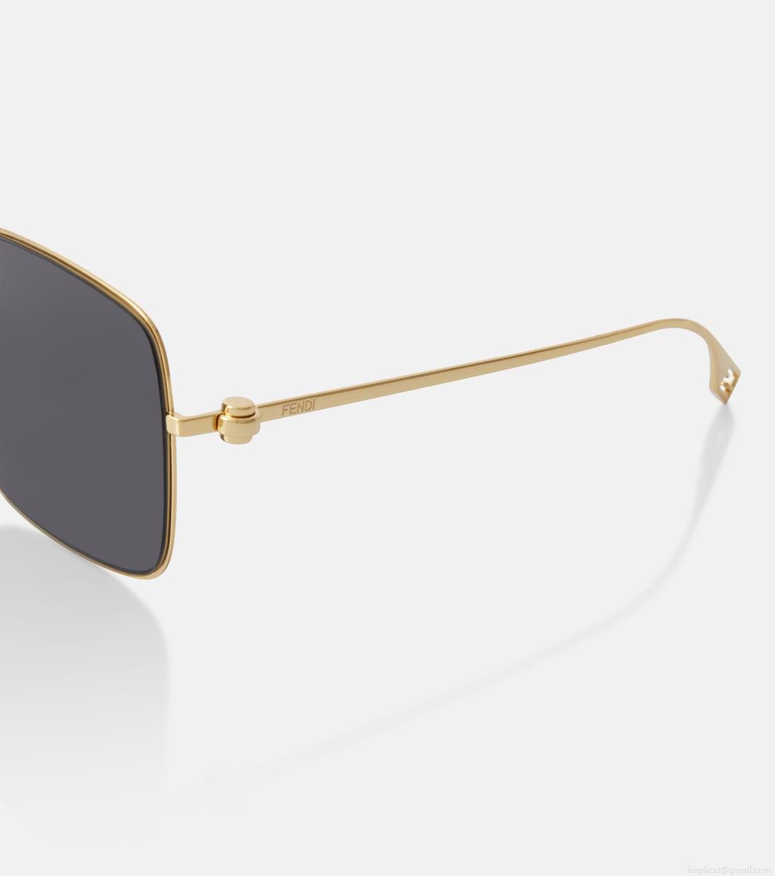 FendiOversized square sunglasses