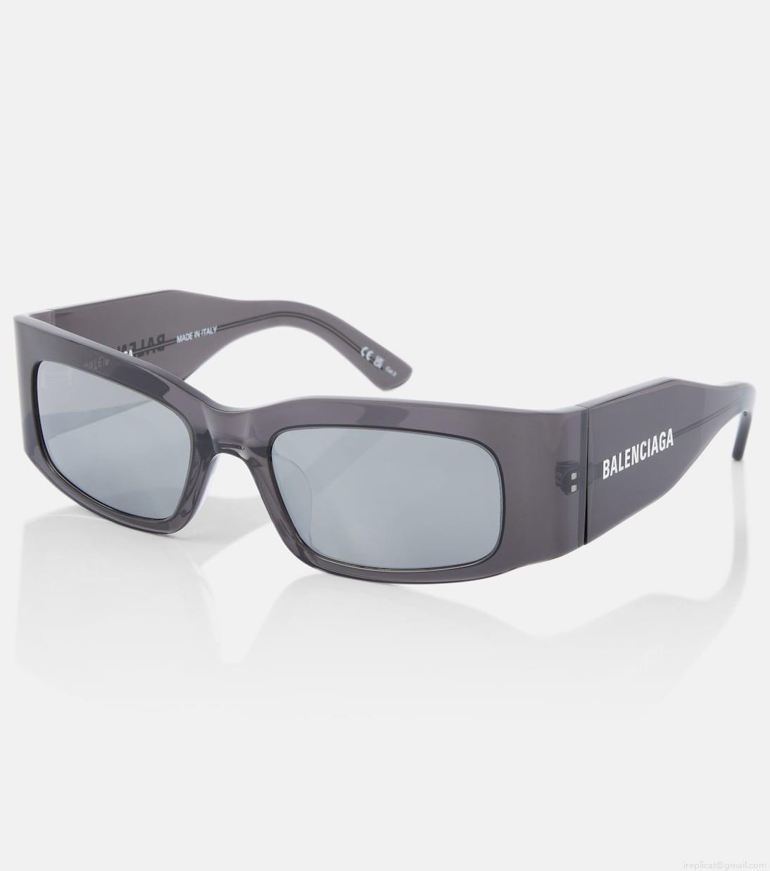 BalenciagaLogo rectangular sunglasses