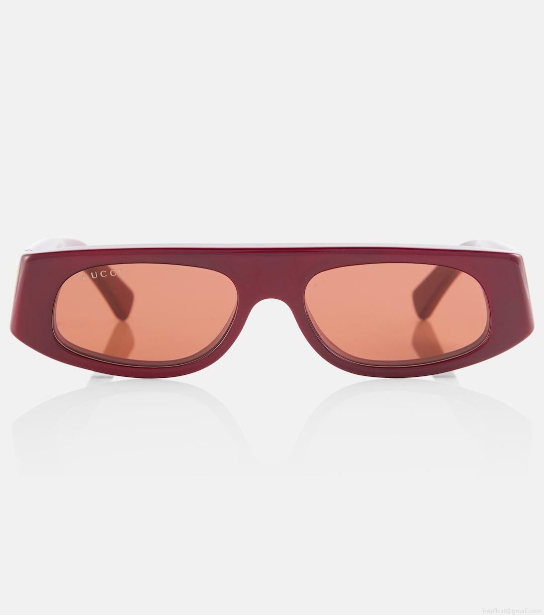 GucciLogo rectangular sunglasses